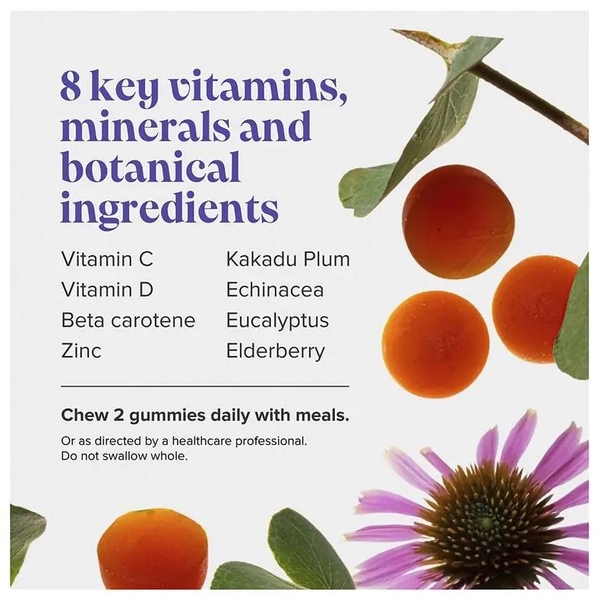 Kẹo dẻo tăng cường miễn dịch Novomins Immunity Gummies 60 viên