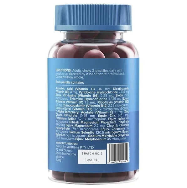 Kẹo dẻo vitamin tổng hợp cho nam Novomins Men's Multivitamin Gummies 60 viên