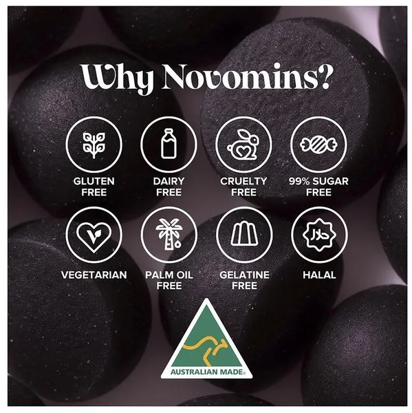 Kẹo dẻo vitamin tổng hợp cho nam Novomins Men's Multivitamin Gummies 60 viên