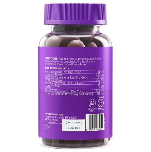 Kẻo dẻo hỗ trợ giấc ngủ Novomins Sleep Gummies 60 viên