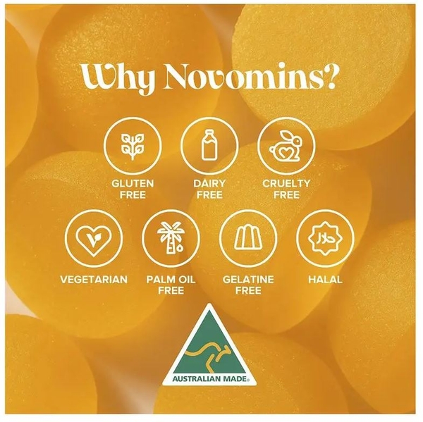 Kẹo dẻo bổ sung Vitamin C Novomins Vitamin C 60 viên