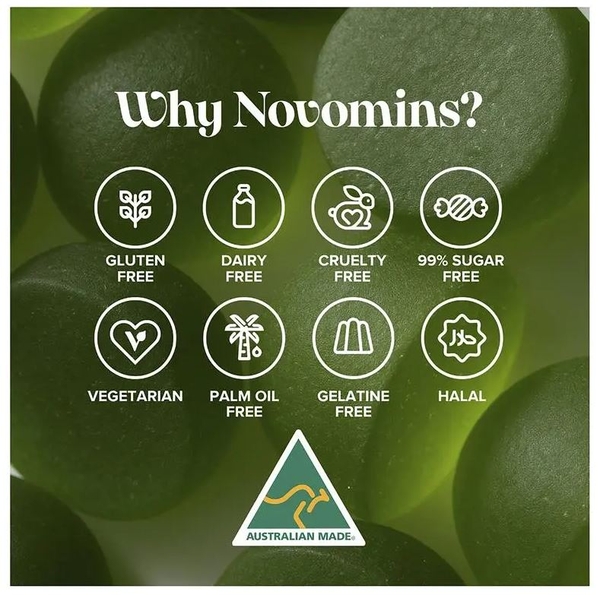 Kẹo dẻo bổ sung kẽm Novomins Zinc Gummies 60 viên