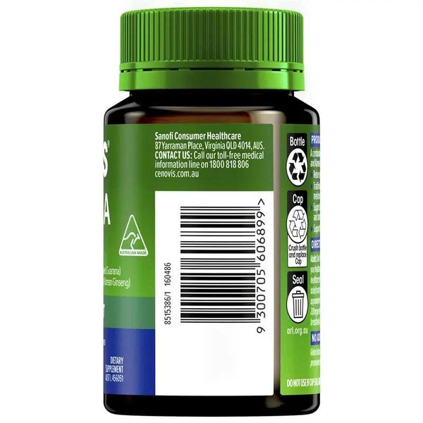 Viên uống tăng năng lượng Cenovis Guarana + Ginseng