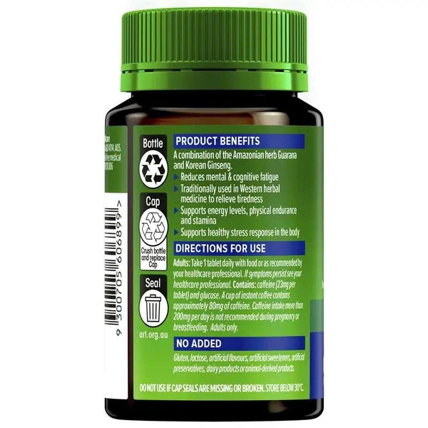 Viên uống tăng năng lượng Cenovis Guarana + Ginseng