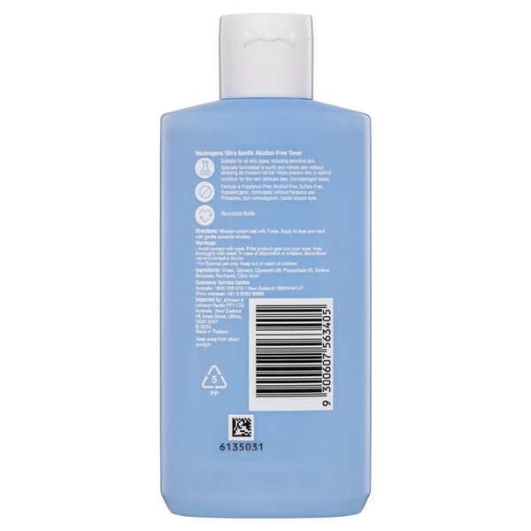 Nước hoa hồng không cồn Neutrogena Alcohol Free Toner 150ml