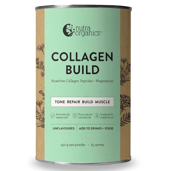 Collagen hỗ trợ tăng cường sức khoẻ và cơ bắp Nutra Organics Collagen Build
