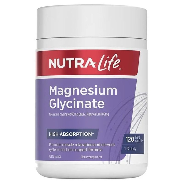 Viên uống bổ sung Magiê Nutra-Life Magnesium Glycinate
