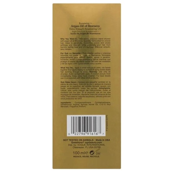 Dầu dưỡng tóc OGX Renewing Moroccan Argan Oil Extra Strength Penetrating Oil 100ml