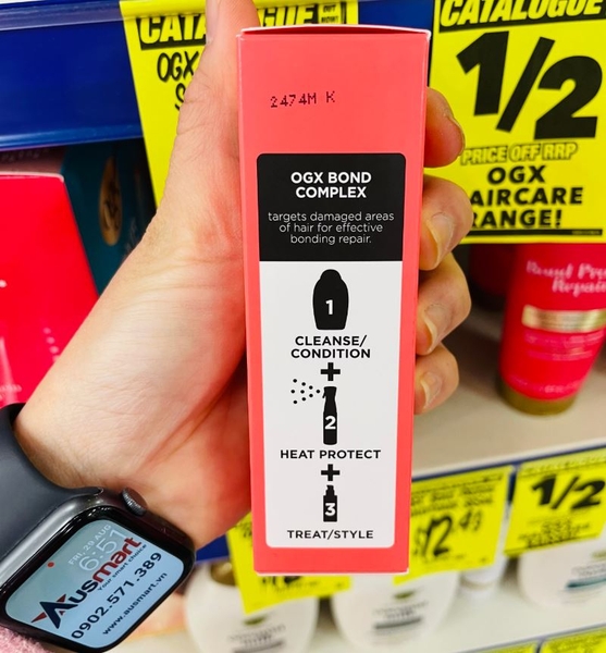 Tinh chất dưỡng tóc phục hồi hư tổn OGX Bond Protein Sealing Serum