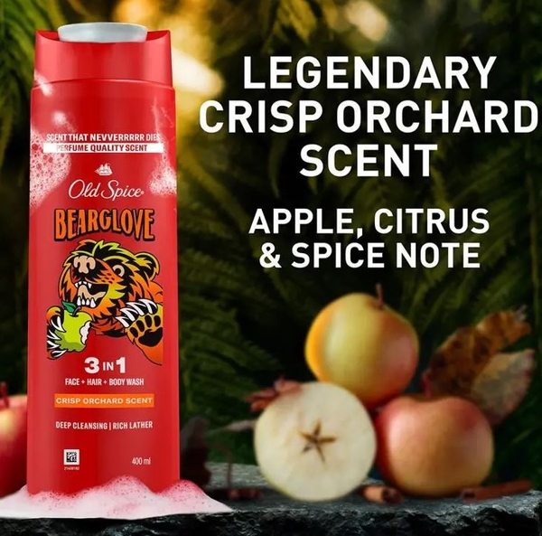 Sữa tắm gội 3 trong 1 Old Spice Bearglove 3 in 1 Body Wash