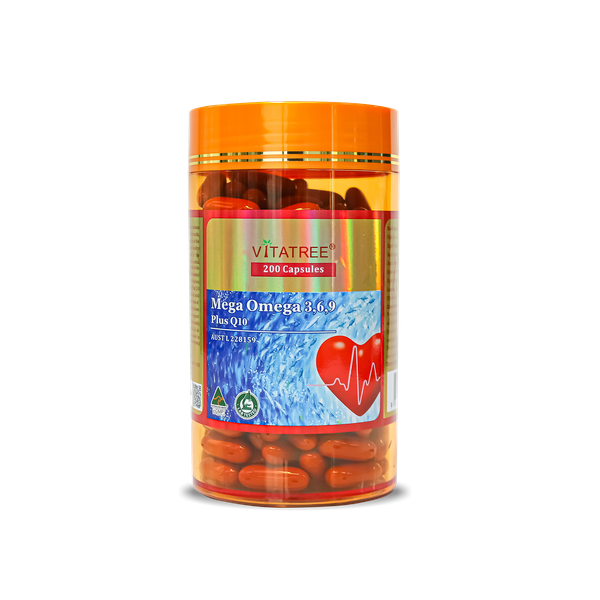 Viên uống Vitatree Mega Omega 3,6,9 Plus Q10