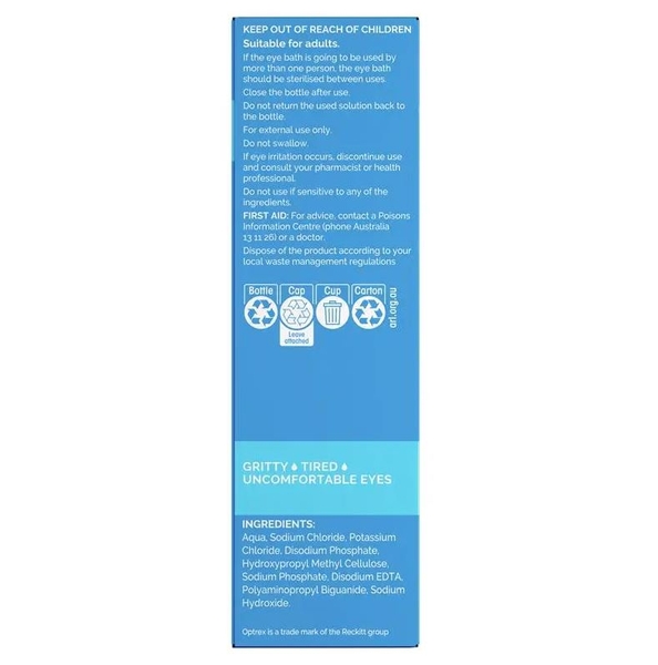 Nước rửa mắt đa năng Optrex Multi Action Eye Wash