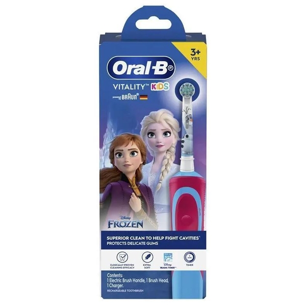 Bàn chải điện dành cho trẻ em từ 3 tuổi Oral-B Vitality Kids Clean (Phiên bản Spiderman & Frozen)