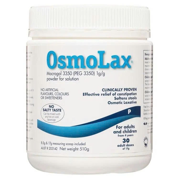 Bột nhuận tràng OsmoLax Laxative Macrogol giảm táo bón