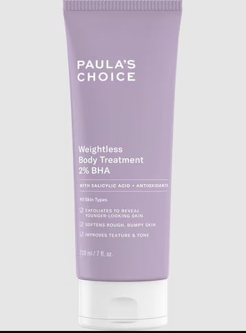 Kem dưỡng thể Paula's Choice Weightless Body Treatment with 2% BHA 210ml