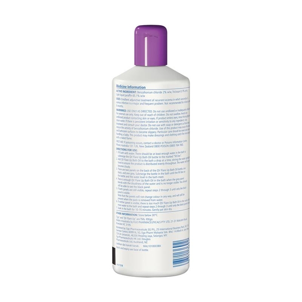 Dầu tắm cho da bị chàm QV Flare Up Bath Oil Eczema Prone