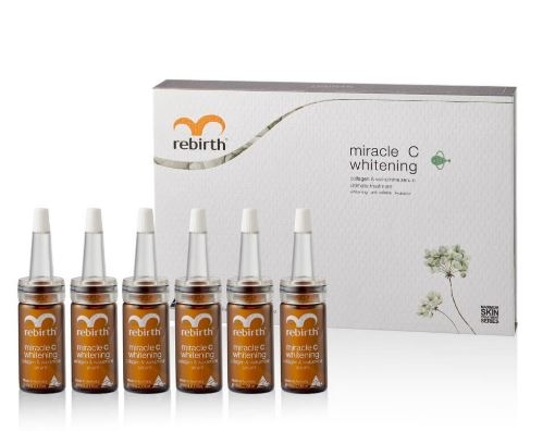 Serum dưỡng da Rebirth Miracle C Whitening Collagen & Wakamine Serum (Gift Set 6 x 10ml)