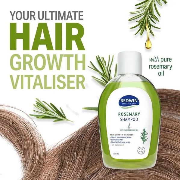 Dầu gội kích thích mọc tóc hương thảo Redwin Rosemary Shampoo
