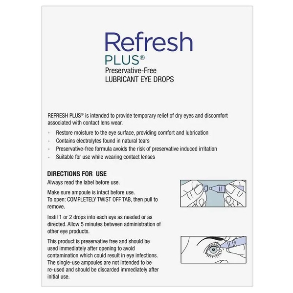 Thuốc nhỏ mắt Refresh Plus Eye Drop 0.4ml