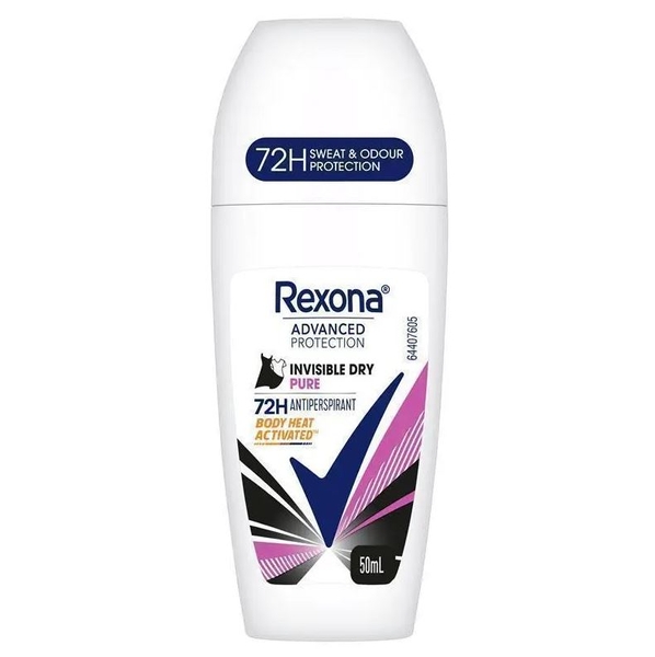 Lăn khử mùi nữ Rexona Women Advanced Antiperspirant Roll On Invisible Dry Pure