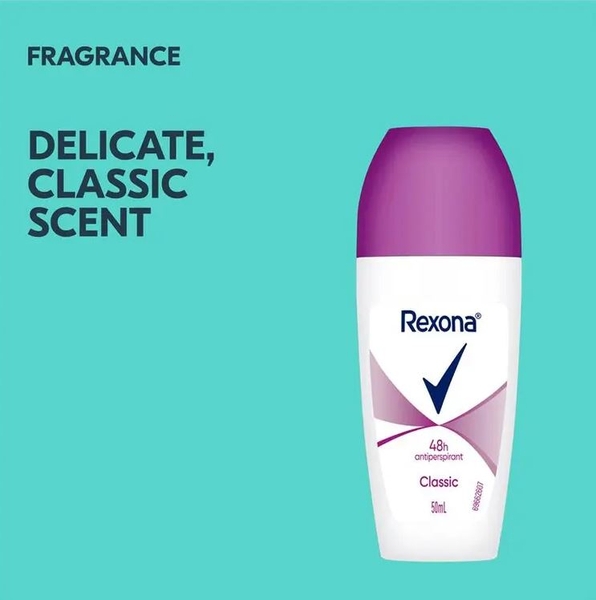 Lăn khử mùi Rexona Women Antiperspirant Roll On Classic 50ml