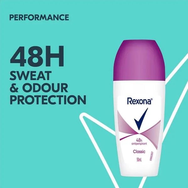 Lăn khử mùi Rexona Women Antiperspirant Roll On Classic 50ml