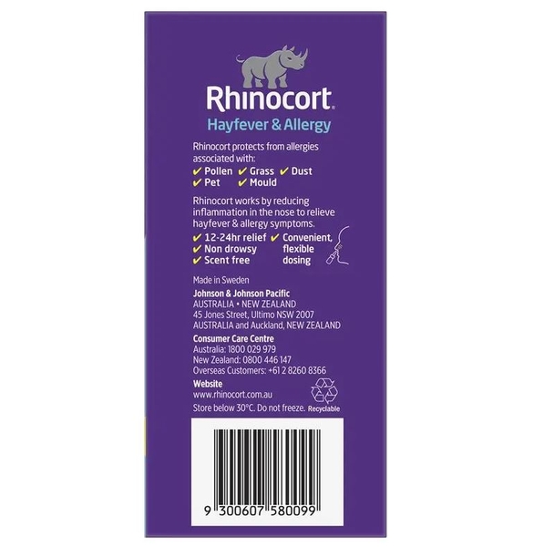 Xịt viêm mũi dị ứng Rhinocort Original Hayfever & Allergy Nasal Spray