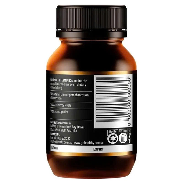 Viên uống Go Healthy Iron + Vit C 500mg 30 viên