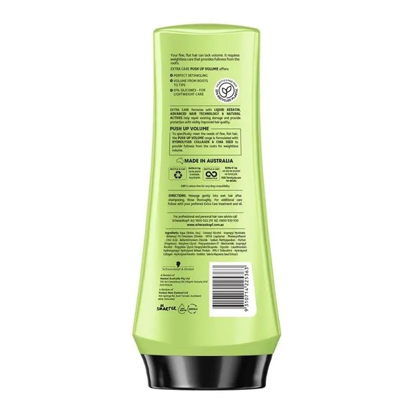 Dầu xả phồng tóc Schwarzkopf Extra Care Push Up Volume Conditioner