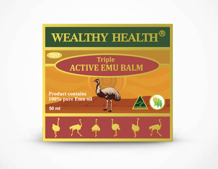Kem bôi đà điểu Wealthy Health Triple Active Emu Balm 50ml
