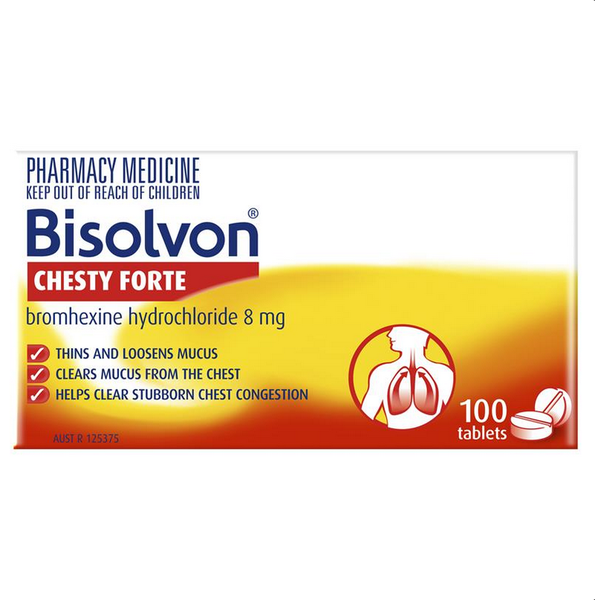 Viên uống tiêu đờm mạnh Bisolvon Chesty Forte Cough