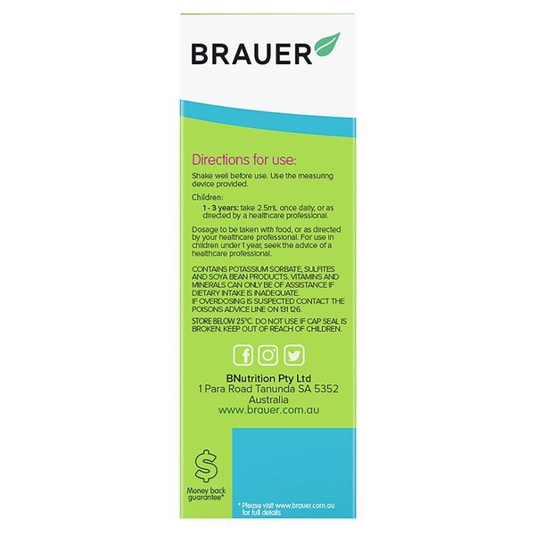 Siro Brauer Baby Kids Liquid Multivitamin for Toddlers 100ml