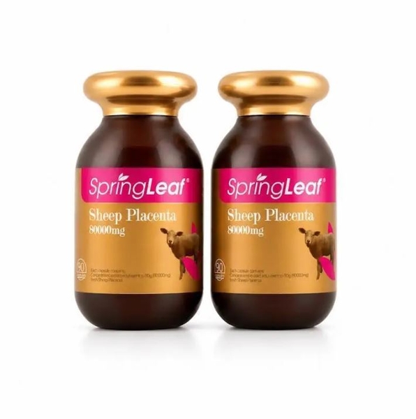 Viên nhau thai cừu hàm lượng cao SpringLeaf Sheep Placenta 80000mg