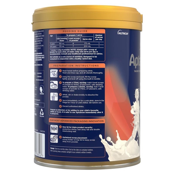 Sữa Aptamil AptaGrow 3+ của Úc 900g cho bé trên 3 tuổi