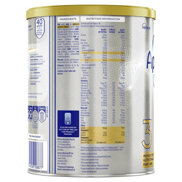 Sữa Aptamil Úc số 3 Profutura Synbiotic+ 900g (1-3 tuổi)