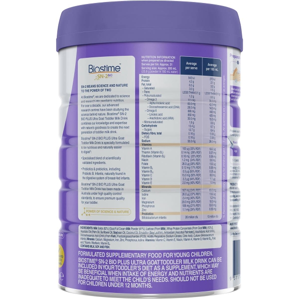 Sữa dê Biostime SN-2 Bio số 3 Goat 800g cho trẻ trên 1 tuổi