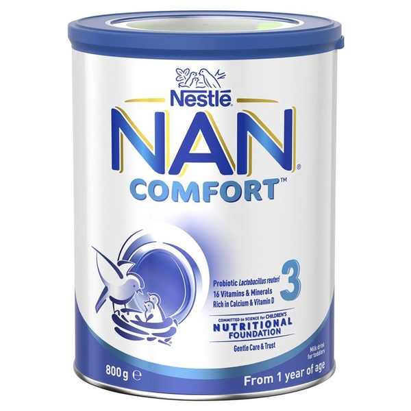 Sữa NAN Comfort Úc số 3 Toddler 800g cho trẻ từ 1-3 tuổi | Xuất xứ Úc