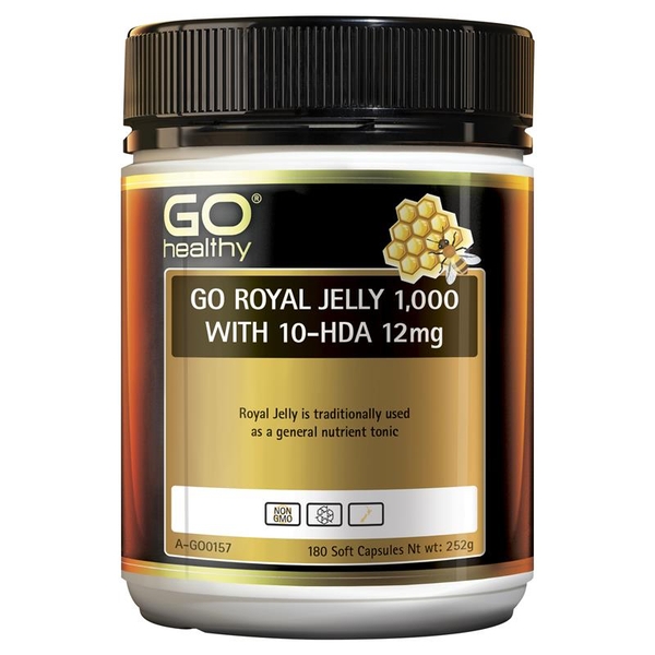 Sữa ong chúa Go Healthy Go Royal Jelly 1000mg 180 viên