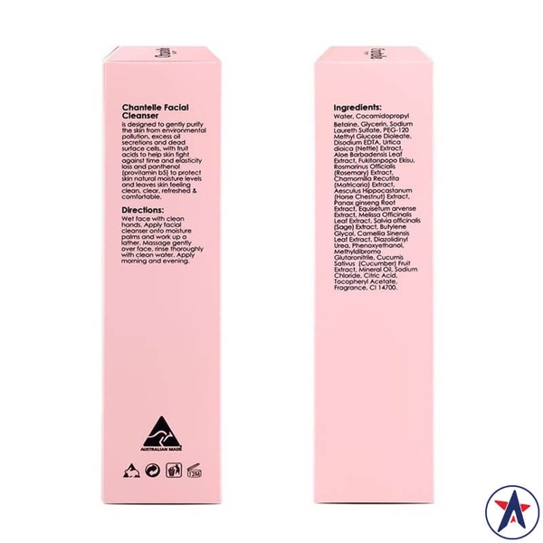 Sữa rửa mặt Chantelle Sydney Pink Advanced Facial Cleanser 100ml