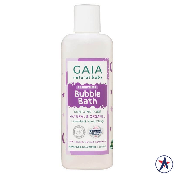 Sữa tắm giúp bé ngủ ngon Gaia Natural Sleeptime Bubble Bath 250ml