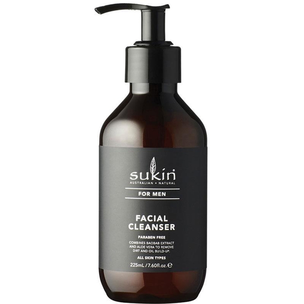 Sữa rửa mặt cho nam Sukin For Men Facial Cleanser 225ml [Pre-order]