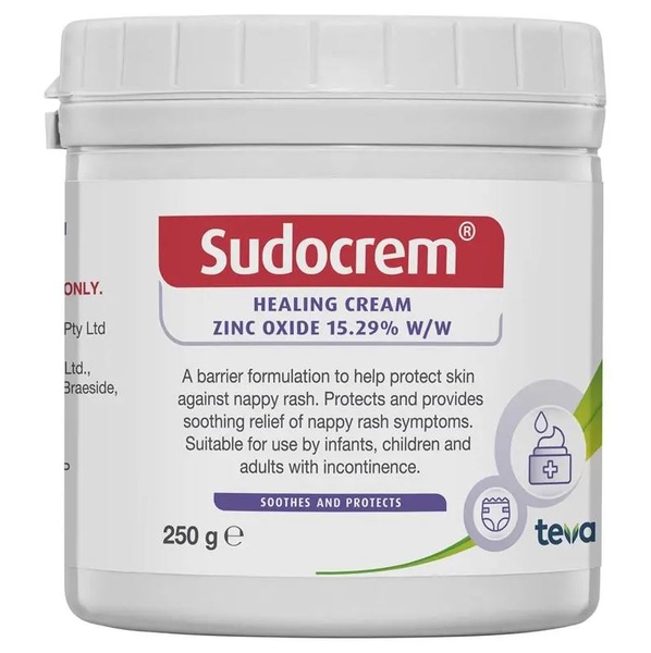 Kem trị hăm cho bé Sudocrem Healing Cream Zinc Oxide 15.25% của Úc