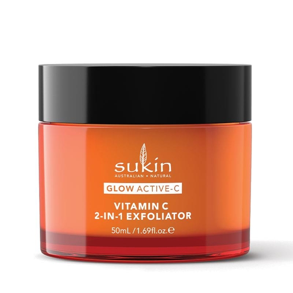 Kem tẩy da chết Sukin Glow Active-C Vitamin C 2 in 1 Exfoliator 50ml