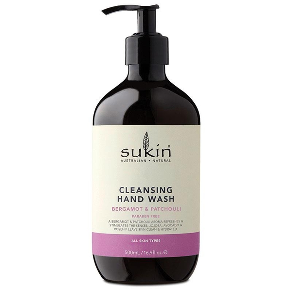 Nước rửa tay Sukin Hand Wash Bergamot & Patchouli 500ml [Pre-order]