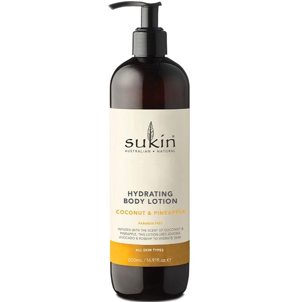 Sữa dưỡng thể Sukin Hydrating Body Lotion Pineapple & Coconut 500ml [Pre-order]