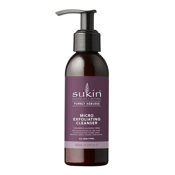 Sữa rửa mặt tẩy da chết Sukin Purely Ageless Micro Exfoliating Cleanser 125ml [Pre-order]