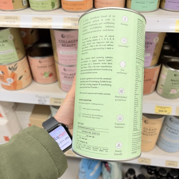 Bột rau củ Nutra Organics Super Greens + Reds Tăng miễn dịch và năng lượng