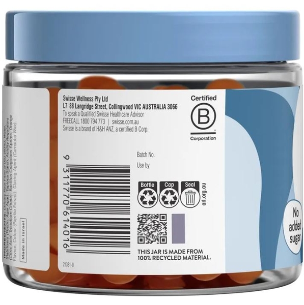 Bổ sung men tiêu hoá Swisse Probiotic+ Prebiotic Gummies