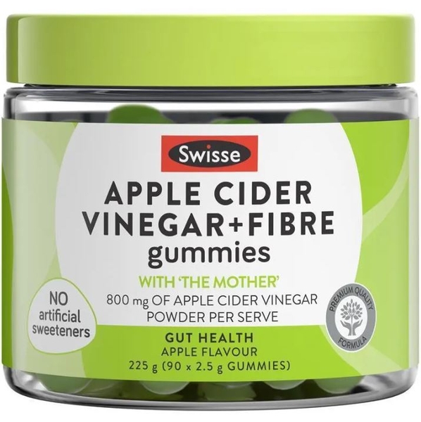 Kẹo giấm táo Swisse Apple Cider Vinegar & Fibre Gummies