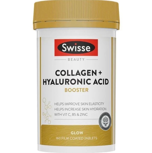 Viên uống Collagen Hyaluronic Acid Booster Swisse Beauty